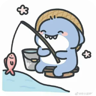 🦈 emoji sharkeu!! ♡̷̸ @bbunyse " 𓂃   ! Telegram sticker 12 of 50