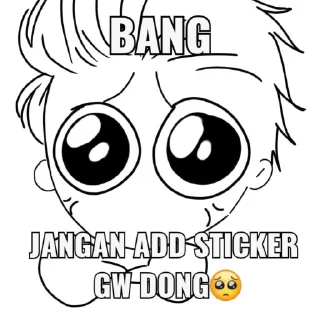 🥹 emoji Tolong JANGAN add stickernya Telegram sticker 22 of 27