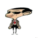 Sticker from mr bean the animated series
