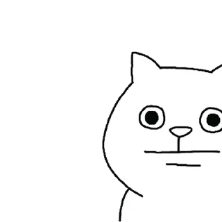 💬 emoji White Cat ^•^ @OstickersO Telegram sticker 20 of 24
