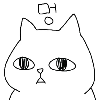 💬 emoji White Cat ^•^ @OstickersO Telegram sticker 24 of 24