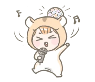❤️ emoji Hamster Baby @bistic Telegram sticker 14 of 40
