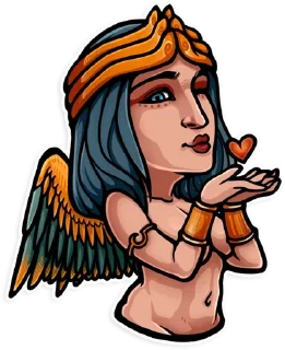 😘 emoji Myths & Horror Telegram sticker 15 of 38
