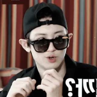 ⌚️ emoji 𖥻 ִֶָ  CHANYEOL @tehkotack ⌚️ ๑՞ Telegram sticker 8 of 75