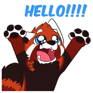 Sticker from Lucky Red Panda