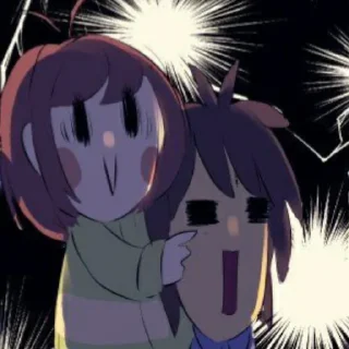 Sticker from CHARA AND FRISK - (mostly chara)