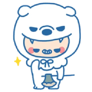 😁 emoji Ookami Bouya | @cutestickers4you Telegram sticker 23 of 40