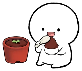 ⚪️ emoji baby blob | @phstickerpackganern Telegram sticker 6 of 40
