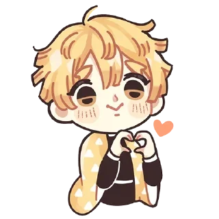 Sticker from Demon Slayer Chibi @AnimeOcean_GiFs