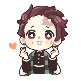 Sticker from Demon Slayer Chibi @AnimeOcean_GiFs