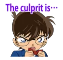😒 emoji Detective Conan @stickerscar Telegram sticker 16 of 40