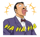 😂 emoji Detective Conan @stickerscar Telegram sticker 19 of 40
