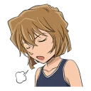 😔 emoji Detective Conan @stickerscar Telegram sticker 24 of 40