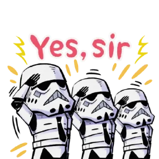 Sticker from Star Wars by @elegantmaster
