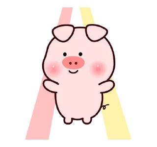 💃 emoji ❲ ⎙ @crmll06 ❳ little piggy Telegram sticker 17 of 25