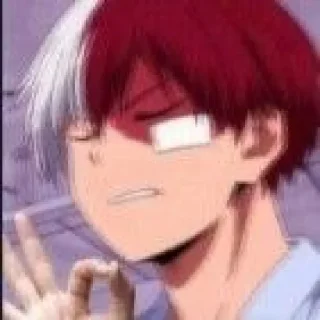 Sticker from Todoroki Shoto