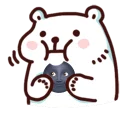 🌚 emoji 吃餅 Telegram sticker 6 of 53