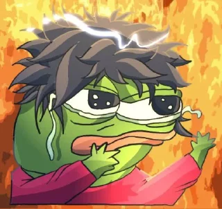 😣 emoji Pepes Telegram sticker 11 of 23