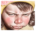 ☹ emoji Angry face of children Telegram sticker 24 of 41