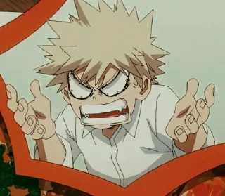👍 emoji Bakugou Katsuki / @anime_sticker_pack Telegram sticker 9 of 40