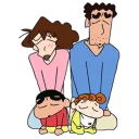 😔 emoji Crayon Shin-chan @stickerscar Telegram sticker 11 of 40