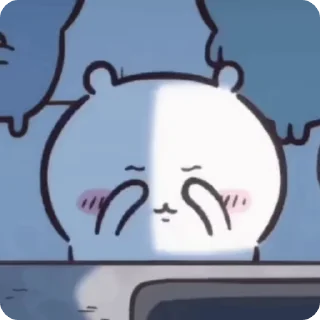 😥 emoji ちいかわ！/兄弟！ @ohmy_ygly Telegram sticker 21 of 77
