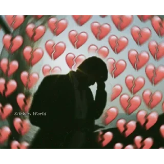 💔 emoji @StickersWorld_Offl Sad Stickers Telegram sticker 5 of 20