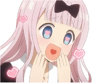 😍 emoji @Y2Lab Kaguya-sama wa Kokurasetai: First Kiss wa Owaranai Telegram sticker 10 of 41