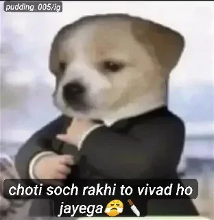 🌟 emoji Pudding_005 's Vivad ho jayega Telegram sticker 14 of 35