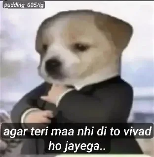 🌟 emoji Pudding_005 's Vivad ho jayega Telegram sticker 6 of 35