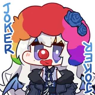 🤡 emoji 東雪蓮 @zhaxia_cn Telegram sticker 12 of 16