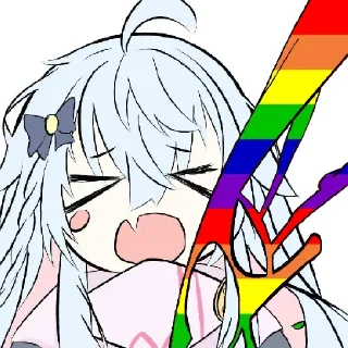🏳️‍🌈 emoji かぐらなな大爆発 Telegram sticker 18 of 27