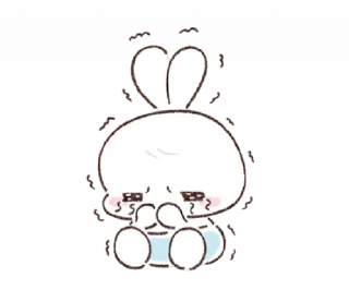 🐰 emoji 소중한 ⸻ @stikie's  ౨ৎ  @pacii Telegram sticker 10 of 40