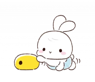 🐰 emoji 소중한 ⸻ @stikie's  ౨ৎ  @pacii Telegram sticker 8 of 40