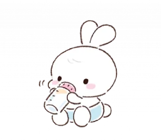 🐰 emoji 소중한 ⸻ @stikie's  ౨ৎ  @pacii Telegram sticker 4 of 40