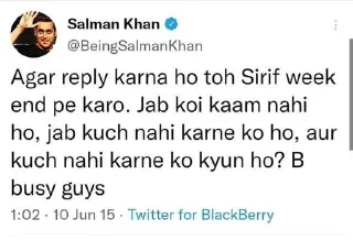 Sticker from salman khan tweets