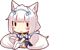 😉 emoji Nekopara Mini Stickers Telegram sticker 8 of 10