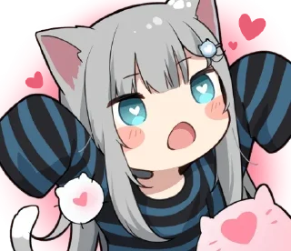 😻 emoji Neko-UwU [@Otakuzdream] Telegram sticker 13 of 70