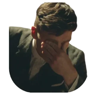 🤦‍♂ emoji Thomas Shelby @Stickersey Telegram sticker 12 of 35