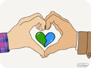 🫶 emoji Larryandlarries Telegram sticker 1 of 19