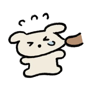 💬 emoji 멍! 두부, 곰! 호두 By @KakaoEmoticon Telegram sticker 14 of 32