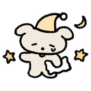 💬 emoji 멍! 두부, 곰! 호두 By @KakaoEmoticon Telegram sticker 18 of 32