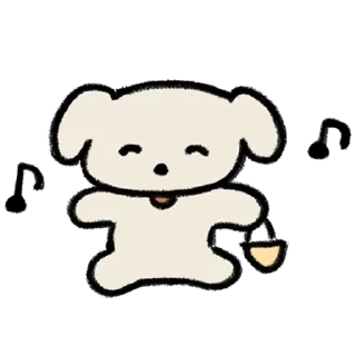 💬 emoji 멍! 두부, 곰! 호두 By @KakaoEmoticon Telegram sticker 8 of 32