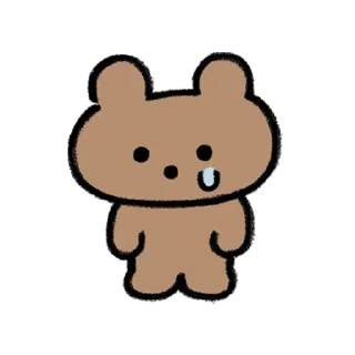 💬 emoji 멍! 두부, 곰! 호두 By @KakaoEmoticon Telegram sticker 24 of 32