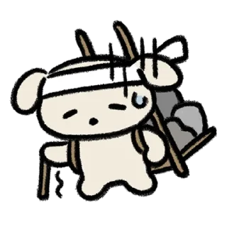 💬 emoji 멍! 두부, 곰! 호두 By @KakaoEmoticon Telegram sticker 23 of 32