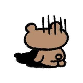 💬 emoji 멍! 두부, 곰! 호두 By @KakaoEmoticon Telegram sticker 20 of 32