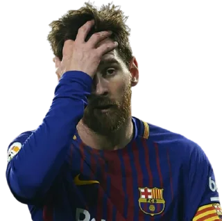 🤦‍♂ emoji Lionel Messi @Stickersey Telegram sticker 17 of 45