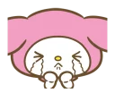 😭 emoji My Melody Telegram sticker 22 of 22