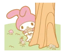 😯 emoji My Melody Telegram sticker 19 of 32