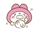😫 emoji My Melody Telegram sticker 21 of 22